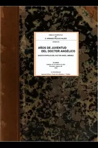 AÃ±os de juventud del doctor AngÃ©lico