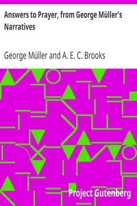 Answers to Prayer, from George MÃ¼ller's Narratives