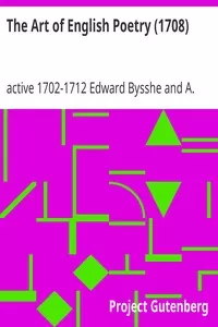 The Art of English Poetry (1708)