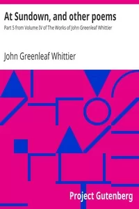 At Sundown, and other poems