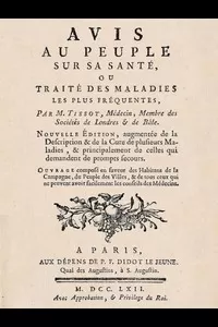 Avis au peuple sur sa santÃ©