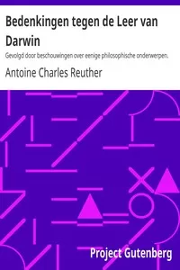 Bedenkingen tegen de Leer van Darwin