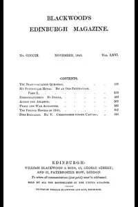 Blackwood's Edinburgh Magazine, Vol. 66, No 409, November 1849