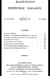 Blackwood's Edinburgh Magazine, Volume 69, No. 424, February 1851