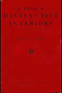 A Book of Distinctive Interiors