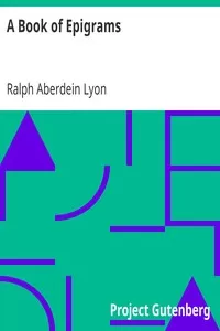 A Book of Epigrams