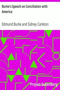 Burke's Speech on Conciliation with America