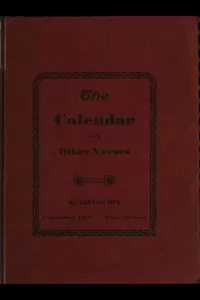 The Calendar, and Other Verses
