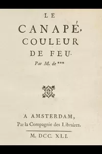 Le CanapÃ© couleur de feu, par M. de ***