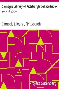 Carnegie Library of Pittsburgh Debate Index