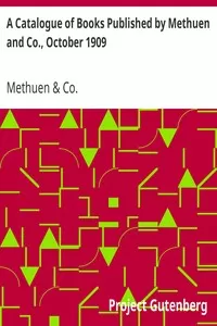 A Catalogue of Books Published