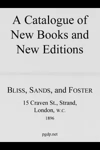 A Catalogue of New Books and New Editions, 1896