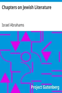 Chapters on Jewish Literature