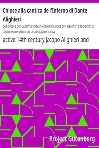 Chiose alla cantica dell'Inferno di Dante Alighieri