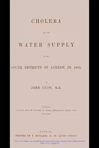 Cholera and the Water Supply in the South Districts of London in 1854