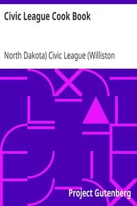 Civic League Cook Book