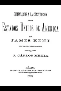 Comentarios a la Constitucion de los Estados Unidos de AmÃ©rica