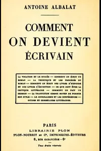 Comment on devient Ã©crivain