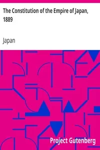 The Constitution of the Empire of Japan, 1889