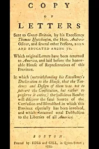 Copy of Letters Sent to Great-Britain