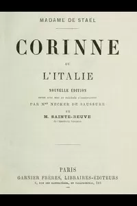 Corinne; ou, l'Italie