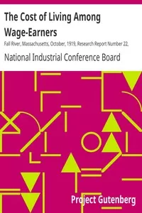 The Cost of Living Among Wage-Earners