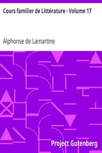 Cours familier de LittÃ©rature - Volume 17