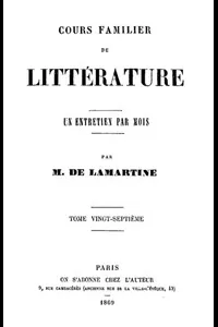 Cours familier de LittÃ©rature - Volume 27