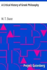 A Critical History of Greek Philosophy