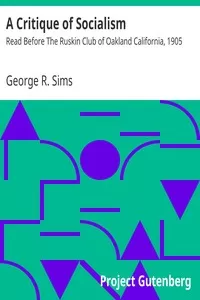 A Critique of Socialism