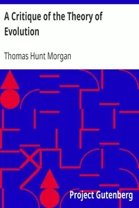 A Critique of the Theory of Evolution