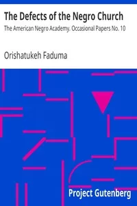 The Defects of the Negro Church