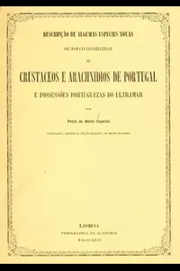 DescripÃ§Ã£o de algumas especies novas ou pouco conhecidas de crustaceos