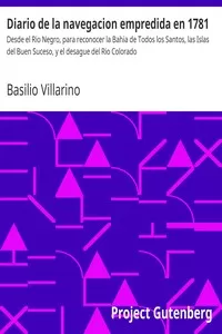 Diario de la navegacion empredida en 1781