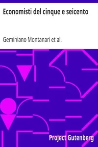 Economisti del cinque e seicento