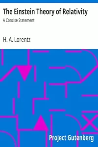 The Einstein Theory of Relativity: A Concise Statement