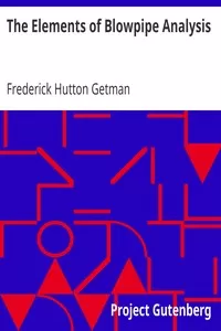 The Elements of Blowpipe Analysis