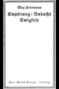 EmpÃ¶rung + Andacht, Ewigkeit