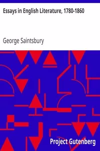 Essays in English Literature, 1780-1860