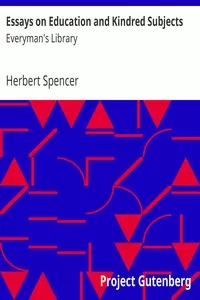 Essays on Education and Kindred Subjects