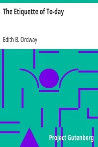 The Etiquette of To-day