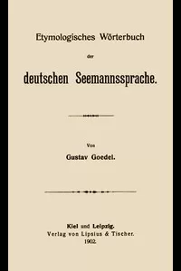 Etymologisches WÃ¶rterbuch der deutschen Seemannssprache