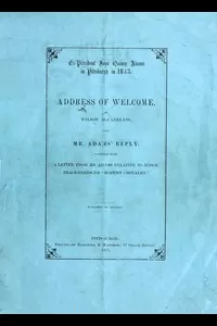 Ex-President John Quincy Adams in Pittsburgh in 1843
