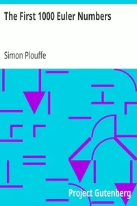 The First 1000 Euler Numbers