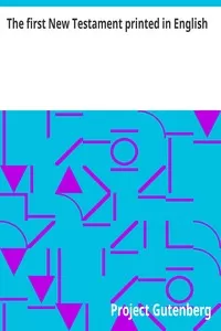 The first New Testament printed in English