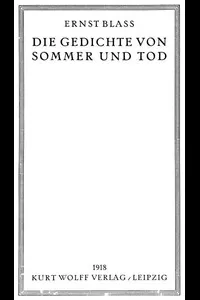 Die Gedichte von Sommer und Tod