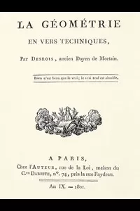 La gÃ©omÃ©trie en vers techniques