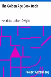 The Golden Age Cook Book