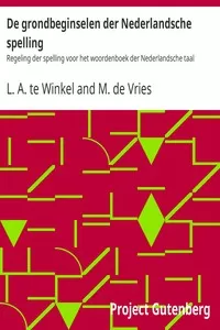 De grondbeginselen der Nederlandsche spelling