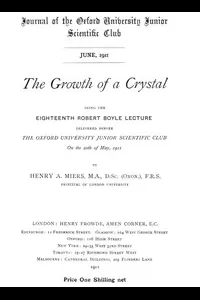 The Growth of a Crystal